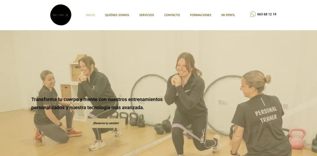 web centro de entrenamiento